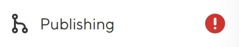 A screenshot of the Publish Button in the Site Navigation shows a Conflicts warning notification in the top right.