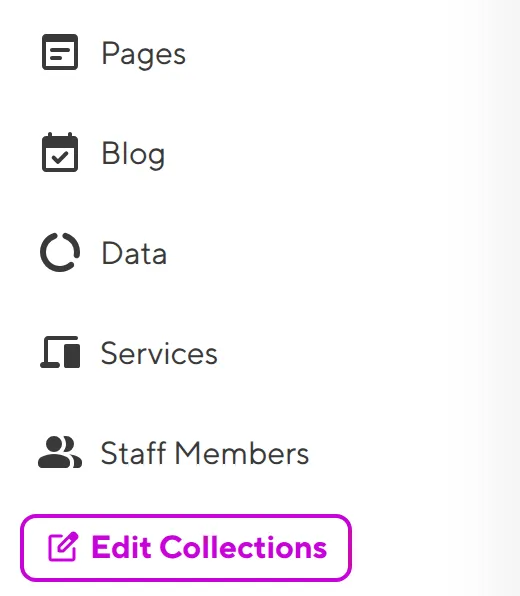 The Site Navigation A screenshot of the Site Navigation shows that several Collections are now present.
