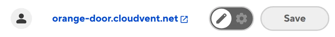 The Site Header A screenshot of the Site Header shows a link to the Testing Domain, which appears after your first successful Site build.
