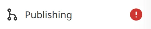 A screenshot of the Publishing link in the Site Navigation shows a Conflicts warning notification in the top right.