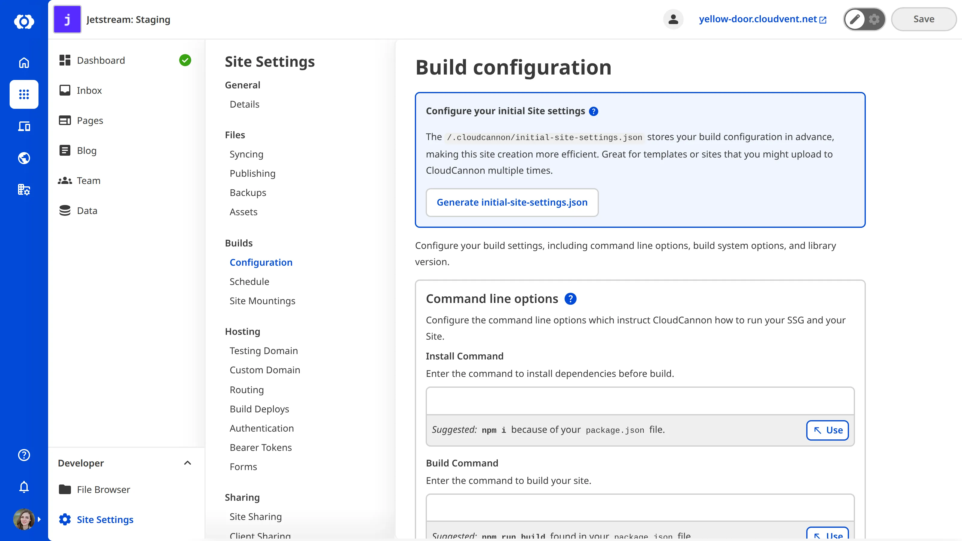 A screenshot of the Build Configurations page shows a checkbox for Building Locked.
