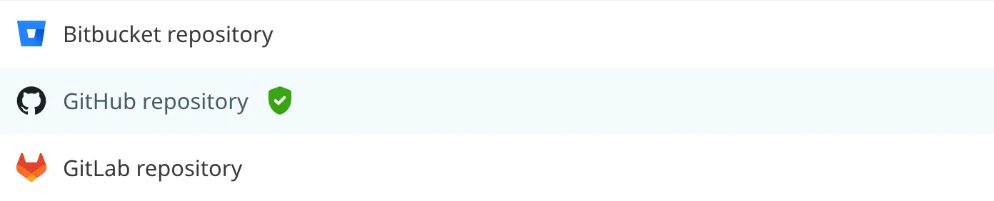 A screenshot of the list of Git providers shows the green shield icon indicating that GitHub is authenticated through CloudCannon.