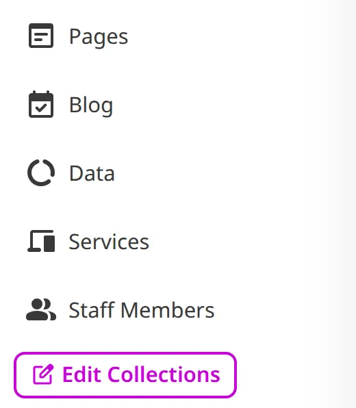 A screenshot of the Site Navigation shows that several Collections are now present.