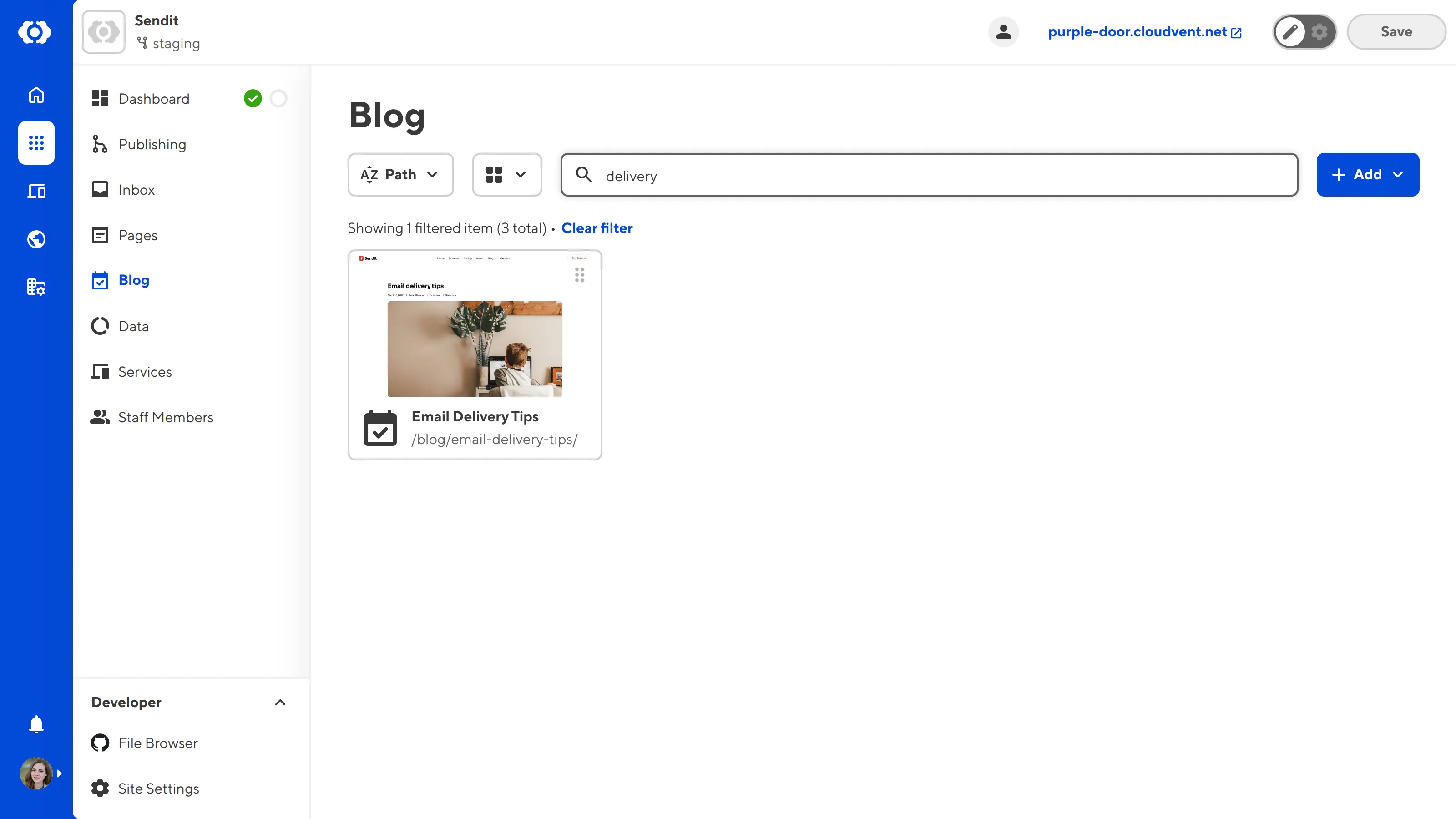A screenshot of the Collection Browser shows that files are filtered by the term in the Filter text field.