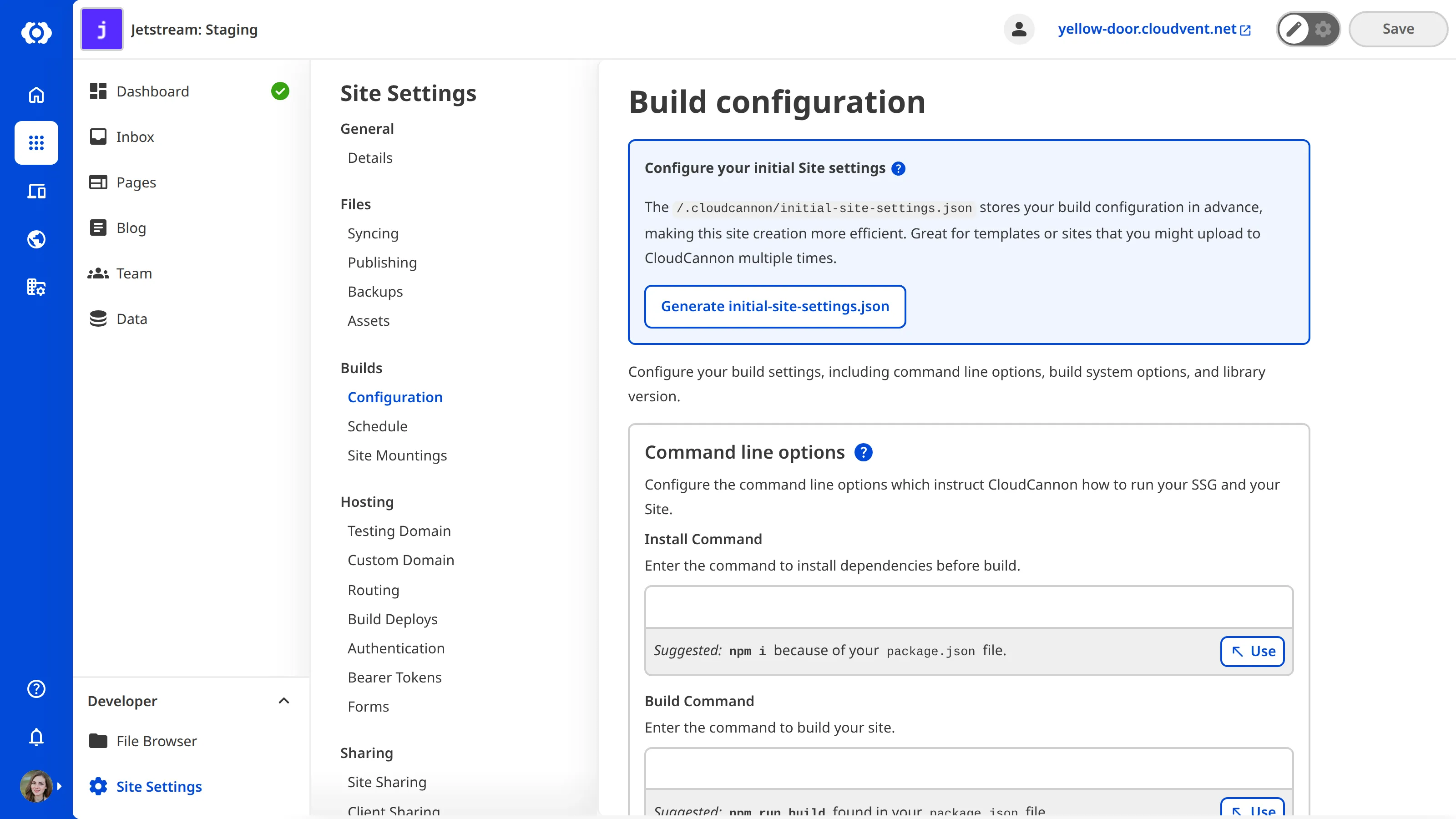 The Build Configuration page A screenshot of the Build Configurations page shows a checkbox for Building Locked.