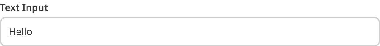 A screenshot of the Text Input in the Data Editor shows a text field.