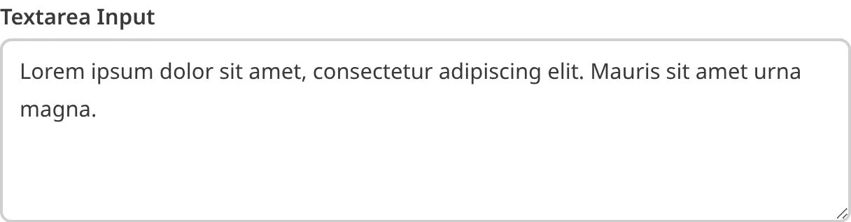 A screenshot of the Text Input in the Data Editor shows a multiline text field.