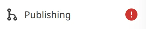 A screenshot of the Publish Button in the Site Navigation shows a Conflicts warning notification in the top right.