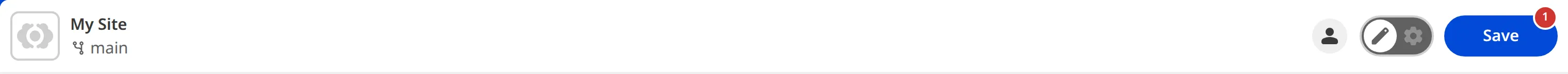 A screenshot of the Site Header shows the Site details and tools.