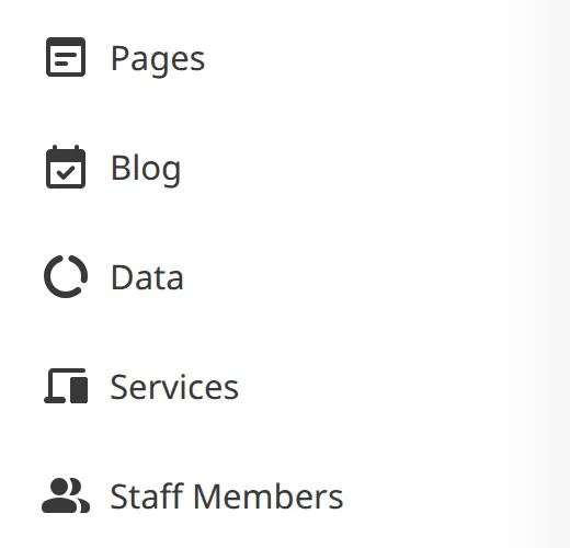 A screenshot of the Site Navigation shows links to the Collections on this Site, organized into groups.