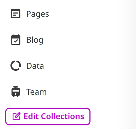 A screenshot of the Site Navigation shows that several Collections are now present.
