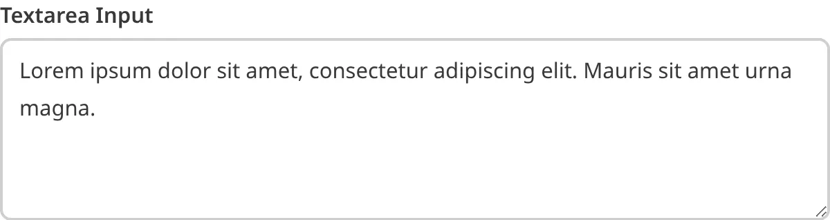 A screenshot of the Text Input in the Data Editor shows a multiline text field.