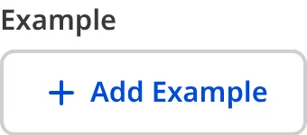 An empty Array input with an Add button An empty array input in the Data Editor with an Add button for adding new items using a structure.