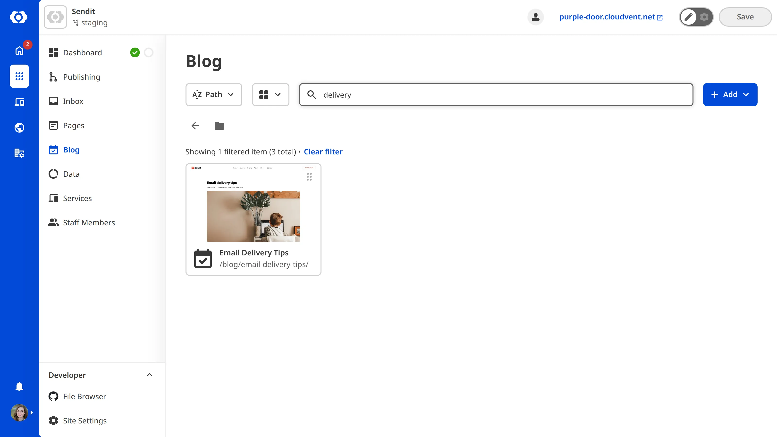 A screenshot of the Collection Browser shows that files are filtered by the term in the Filter text field.
