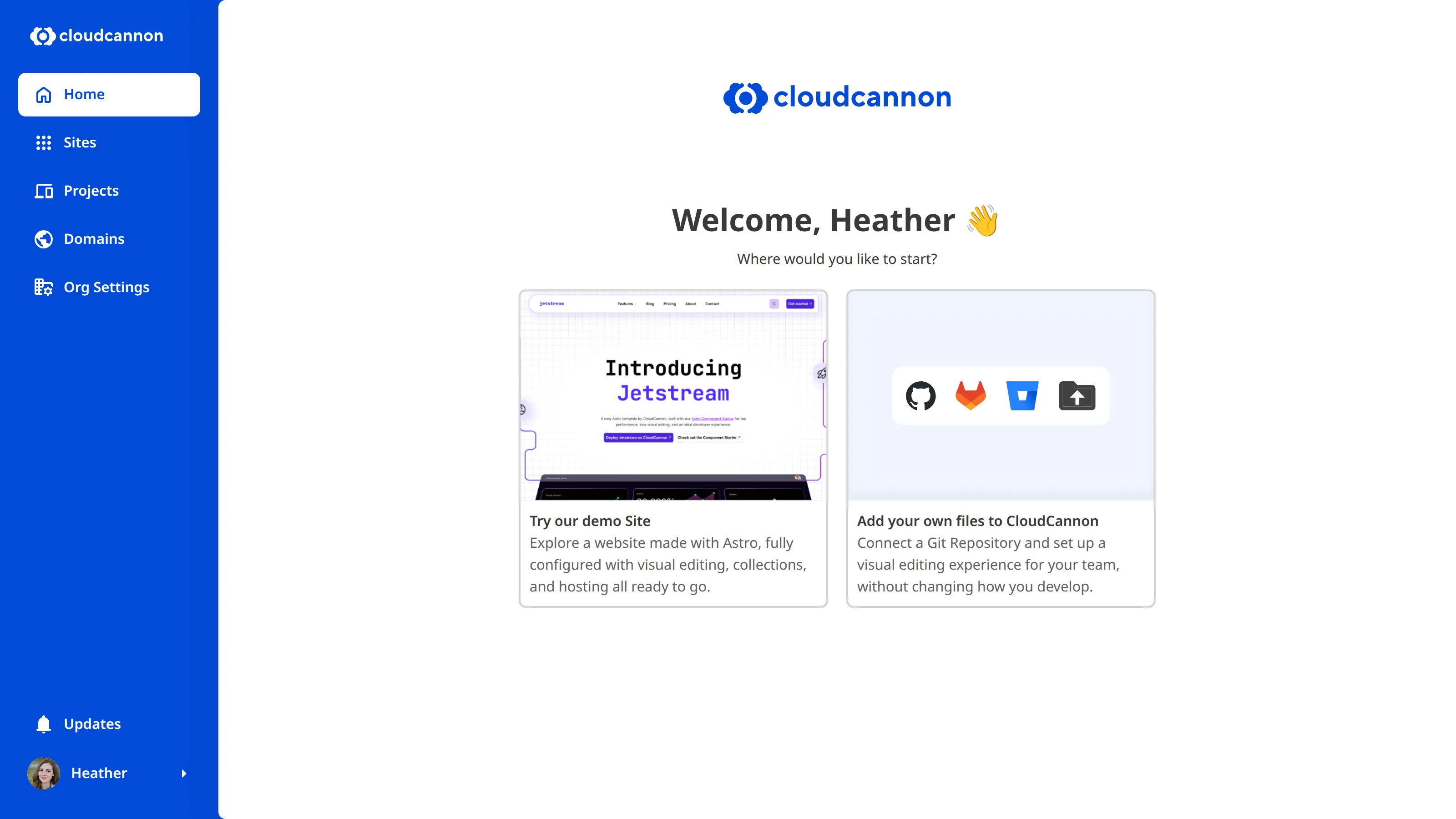 A screenshot of the Organization Home page shows Setting up your Organization in-app guide with a task to complete a Welcome Tour.