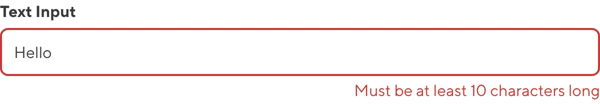 A screenshot of the Text Input in the Data Editor shows an error message as the value is too many characters.