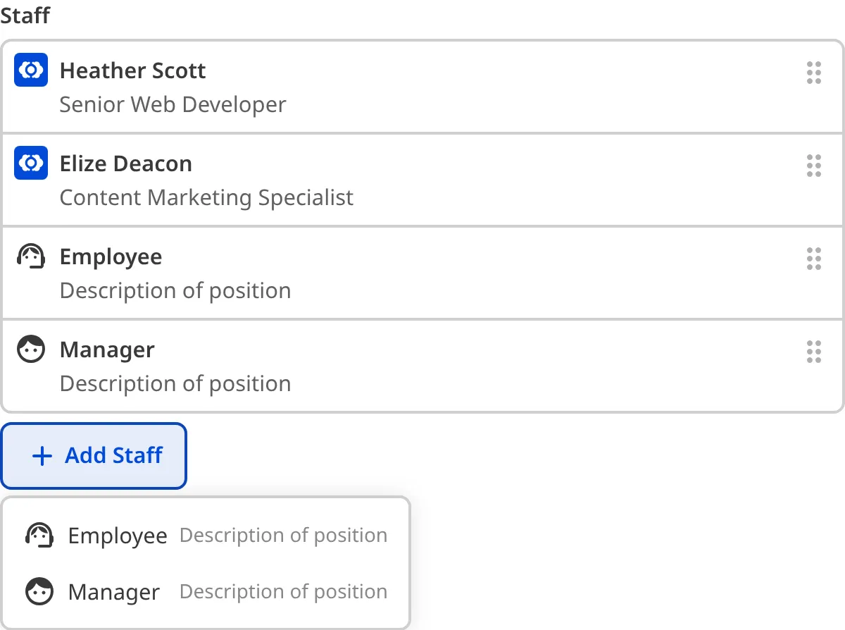 The sidebar of the Content Editor shows an array with structure options configured.